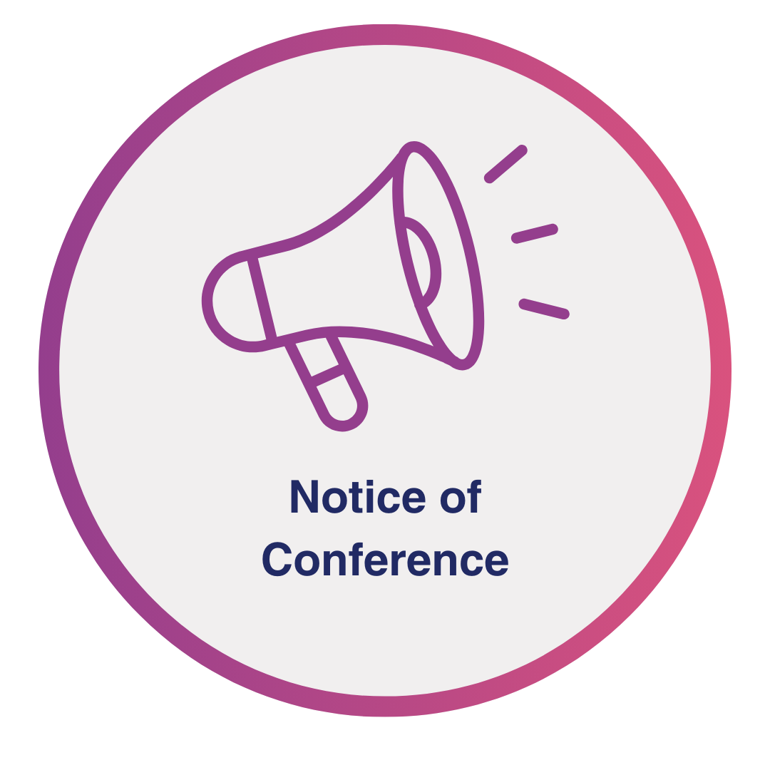 Press here to read the notice of conference.